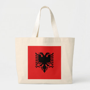 Albanien-Flagge Jumbo Stoffbeutel