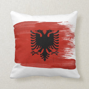Albanien-Flagge Kissen