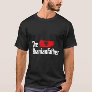 Albanien Flagge Kosovo Vater Pater Shqiptar Flagge T-Shirt
