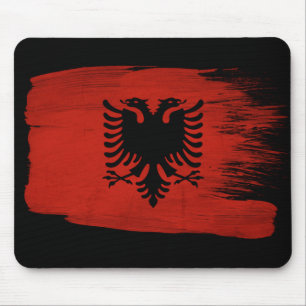 Albanien-Flagge Mousepad