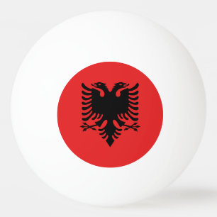 Albanien Flagge Pong Ball Tischtennisball