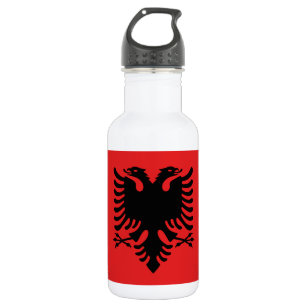 Albanien-Flaggen-Freiheits-Flasche Edelstahlflasche