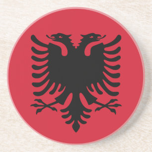 Albanien-Flaggen-Untersetzer Untersetzer