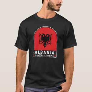 Albanien-FlaggenEmblem gestört T-Shirt
