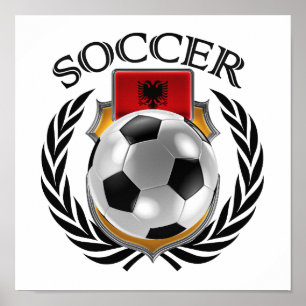 Albanien Fußball 2016 Fangerät Poster