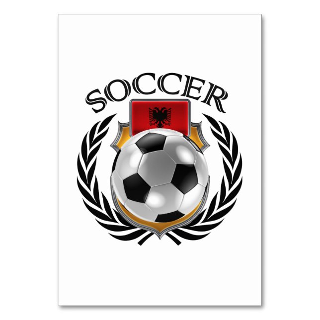 Albanien Fußball 2016 Fangerät Tischnummer (Rückseite)