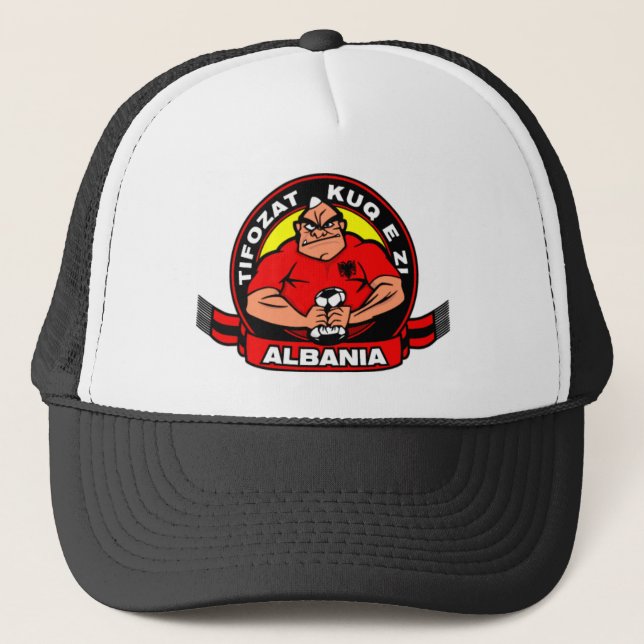 Albanien-Fußball-Team-Hut Truckerkappe (Vorderseite)