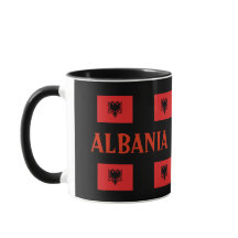 Albanien Moderne Tasse der Flaggen