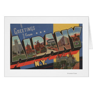 Albanien, New York - große Buchstabe-Szenen