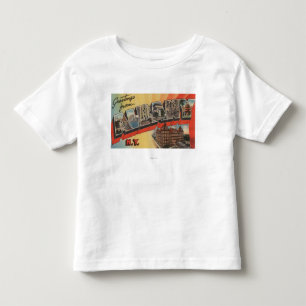 Albanien, New York - große Buchstabe-Szenen 2 Kleinkind T-shirt