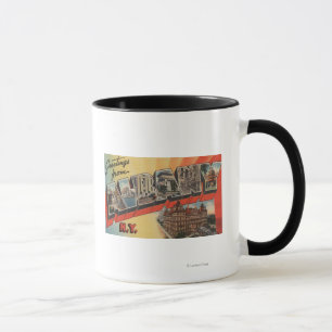 Albanien, New York - große Buchstabe-Szenen 2 Tasse