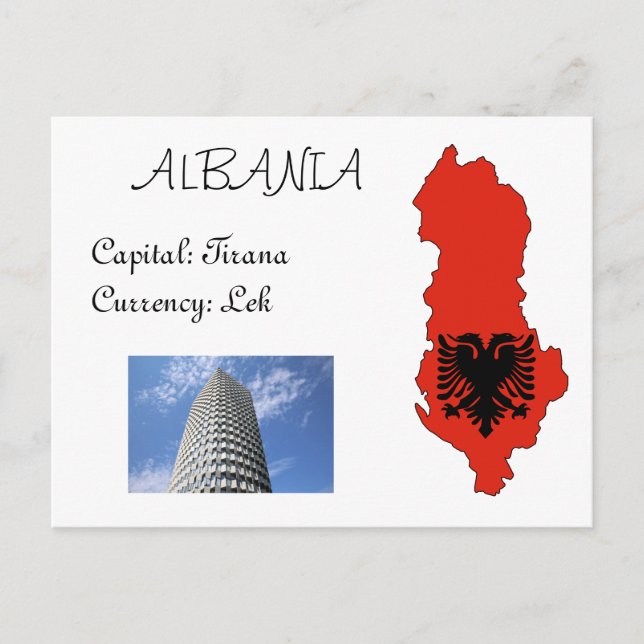 Albanien Postkarte (Vorderseite)