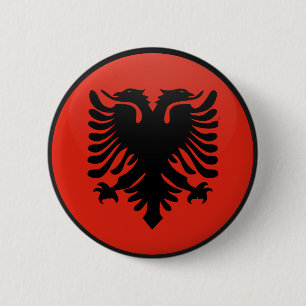 Albanien-Qualität Flaggen-Kreis Button