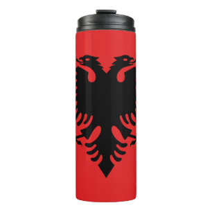Albanien Reisen Mug, patriotische albanische Flagg Thermosbecher
