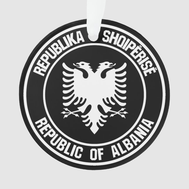 Albanien Runde Emblem Ornament (Vorderseite)