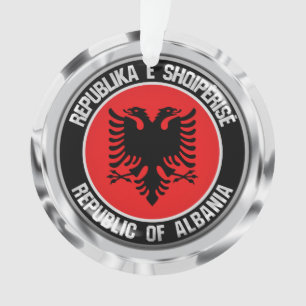Albanien Runde Emblem Ornament