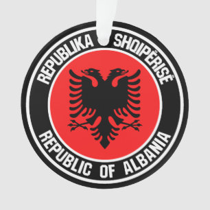 Albanien Runde Emblem Ornament