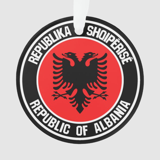 Albanien Runde Emblem Ornament (Vorderseite)
