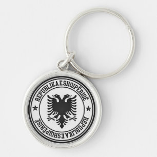 Albanien Runde Emblem Schlüsselanhänger