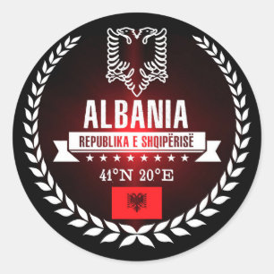 Albanien Runder Aufkleber