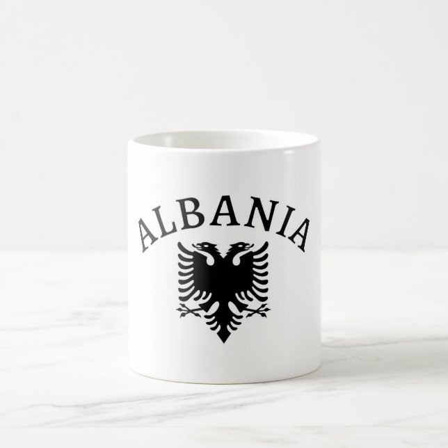 Albanien und Adler der Flagge - Tassen (Mittel)