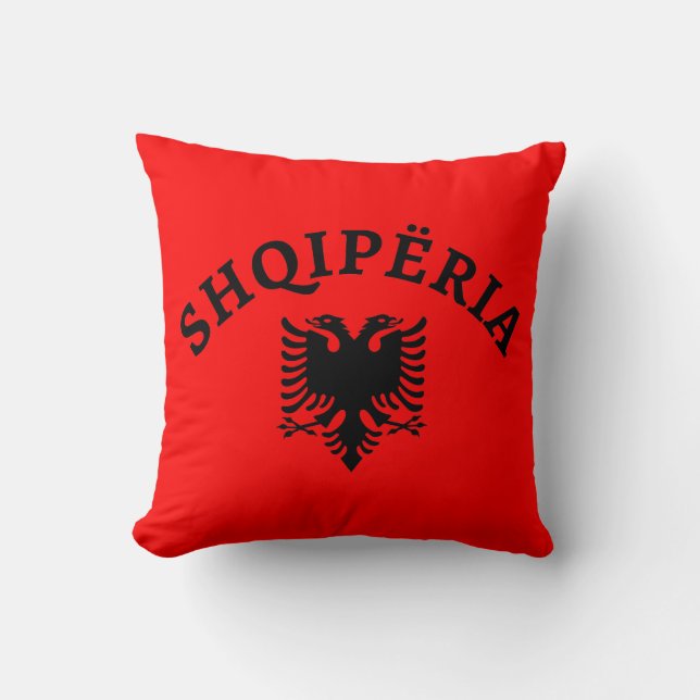 Albanien und Adler - Shqiperia dhe shqiponja Kissen (Vorderseite)