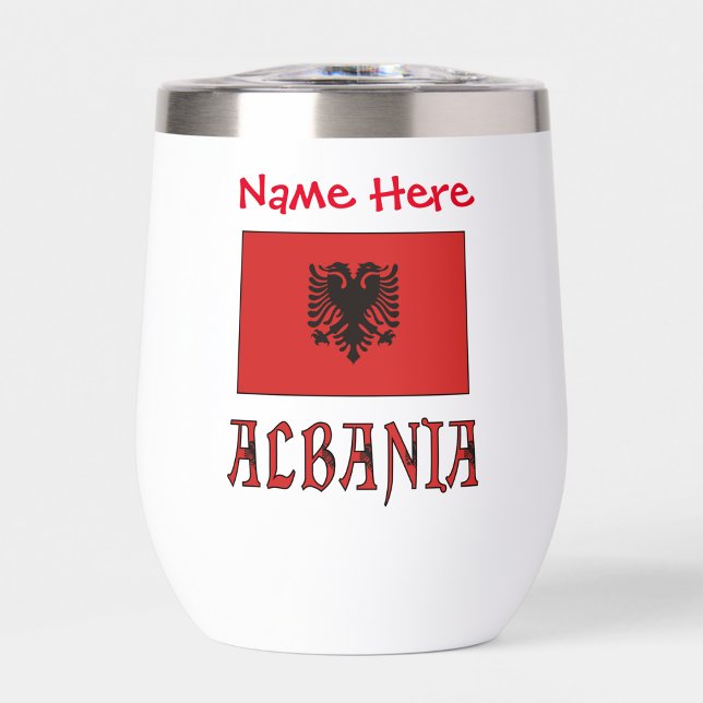 Albanien und die albanische Flagge - Rote Personal (Von Creator hochgeladen)