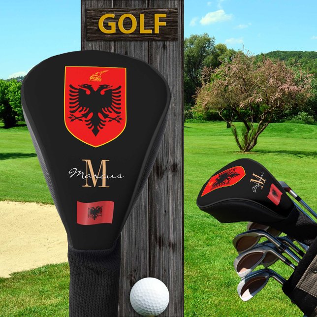 Albanien und Flaggen Mit Monogramm Golf Clubs Cove Golf Headcover (Von Creator hochgeladen)