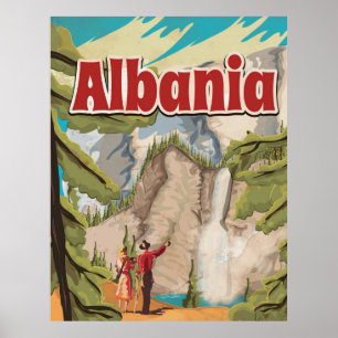 Albanien Vintage-Reiseposter Poster