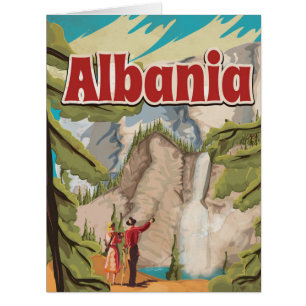Albanien Vintage Travel Poster