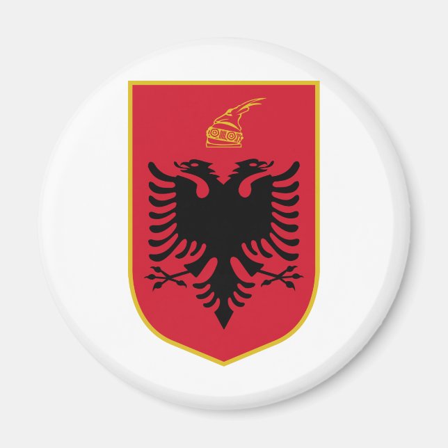 Albanien-Wappen Magnet (Vorne)