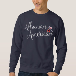 Albanienamerikaner Entwindet Hearts Albanien Sweatshirt