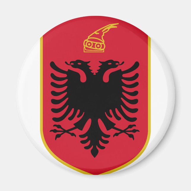 Albanienemblem Magnet (Vorne)