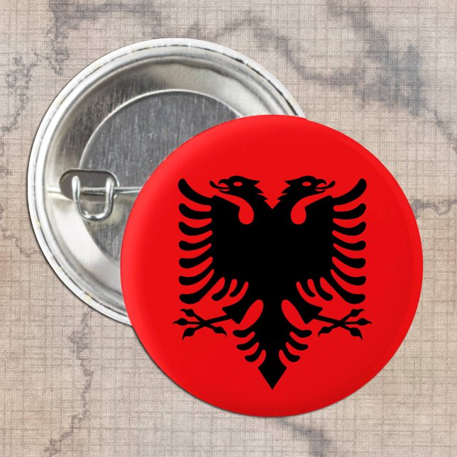 Albanienflagge & Albanien Modepatrioten /sport Button (Von Creator hochgeladen)