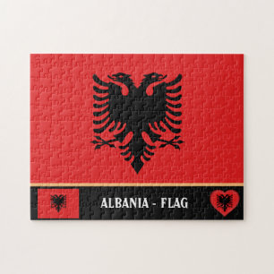 Albanienflagge - Land, Urlaub/Sport