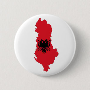 Albanienlandkarte Symbol für Silhouette Button
