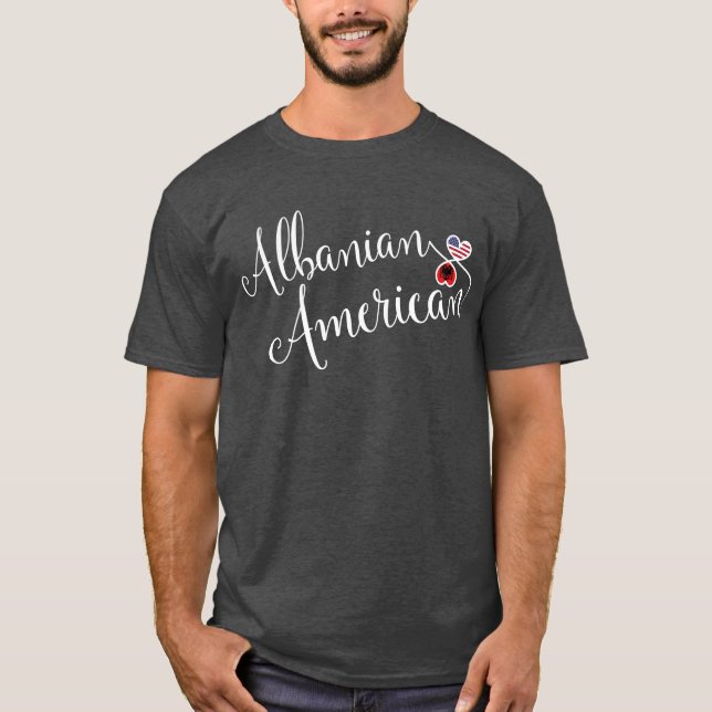 Albanisch-Amerikaner T-Shirt (Vorderseite)