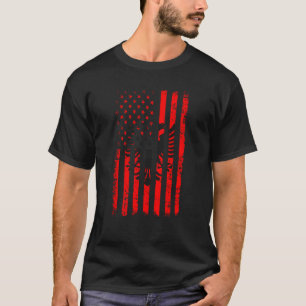 Albanisch Amerikanische Flagge Albanien Amerika St T-Shirt
