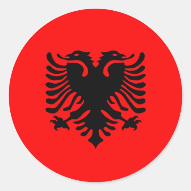 albanische Aufkleber (Vorderseite)