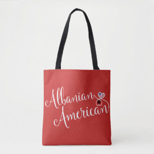 Albanische Einkaufstasche für Herzinfarkte Tasche