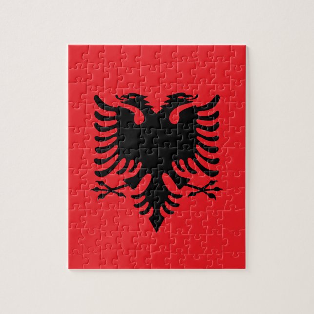 albanische Flagge (Vertikal)