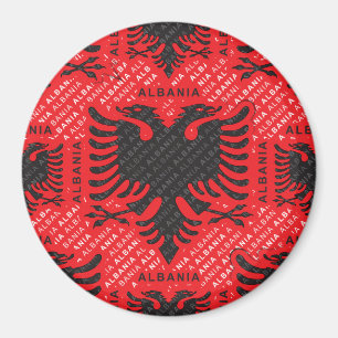 albanische Flagge 2 Magnet