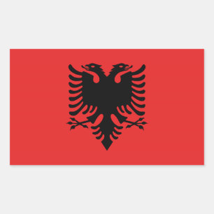Albanische Flagge Aufkleber