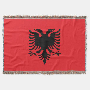 albanische Flagge Decke