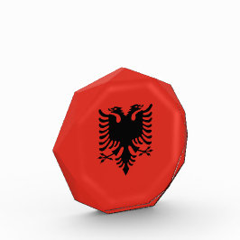 albanische Flagge Fotoblock
