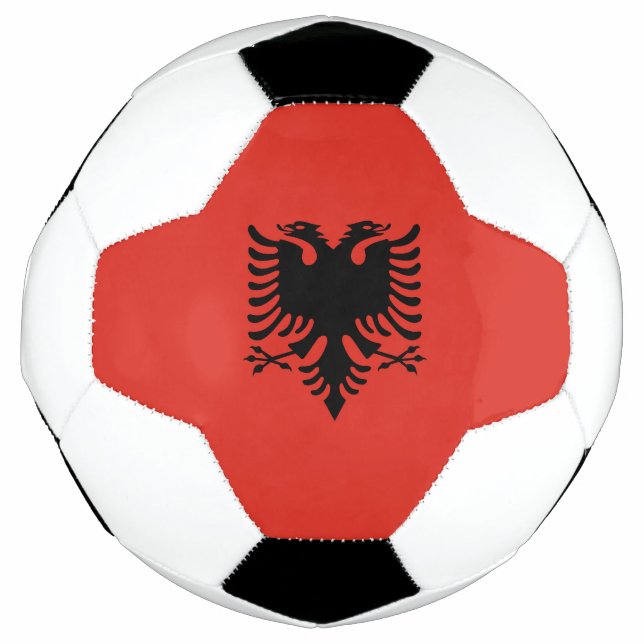 albanische Flagge Fußball (Vorderseite)