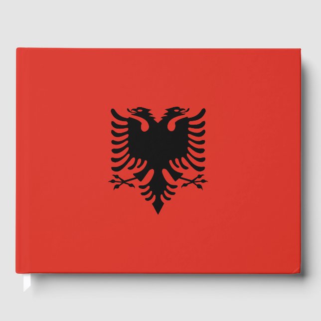 albanische Flagge Gästebuch (Vorderseite)