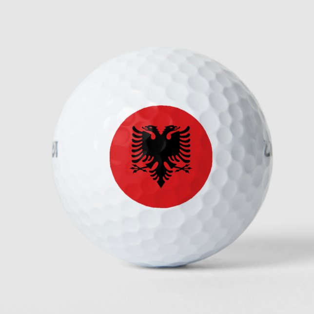 albanische Flagge Golfball (Vorderseite)
