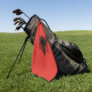 albanische Flagge Golfhandtuch