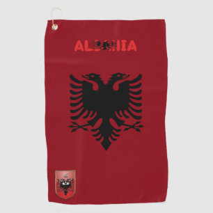 albanische Flagge Golfhandtuch